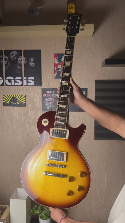 Tokai Love Rock LS-150F-3A BS Premium Series Japan "Reborn Old" with Solid Flamed Maple Top in Brown Sunburst S/N 2247217