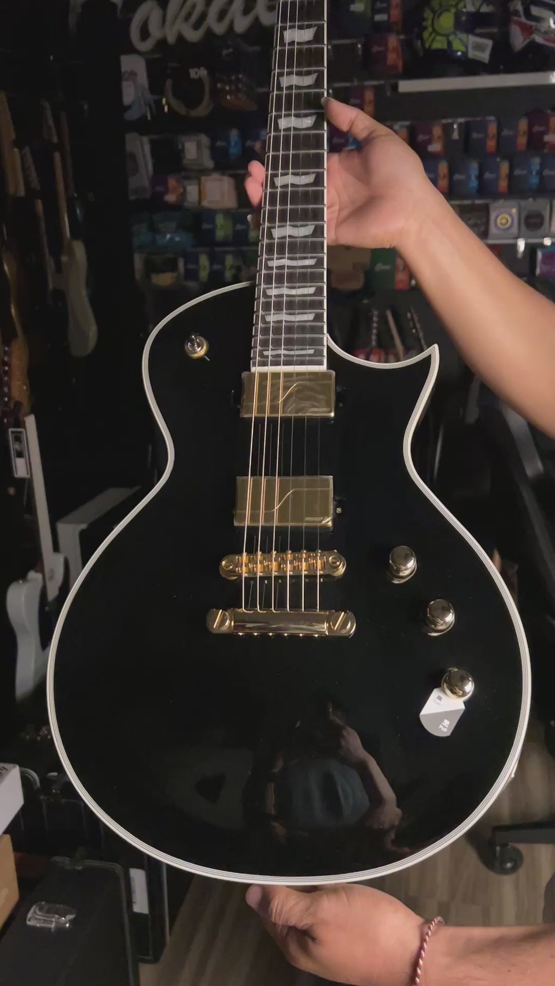 ESP LTD EC - 1000 in Black with Fishman Fluence – nafiriguitar.com