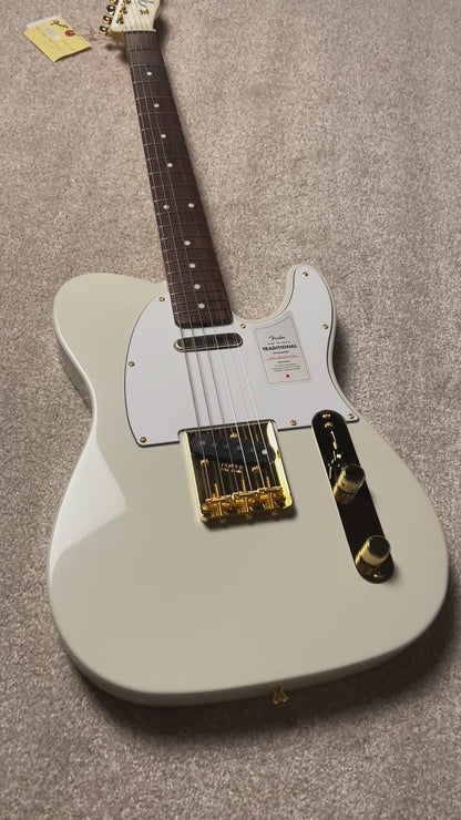 Fender Japan Traditional 2025 Collection 60s Telecaster with RW FB in White Pearl JD25014195