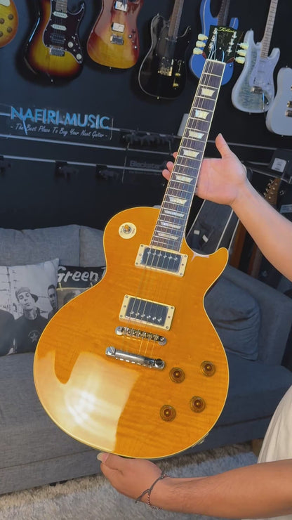 Tokai Love Rock LS-150F-3A LD Premium Series Japan with Solid Flamed Maple Top in Lemon Drop 2246292