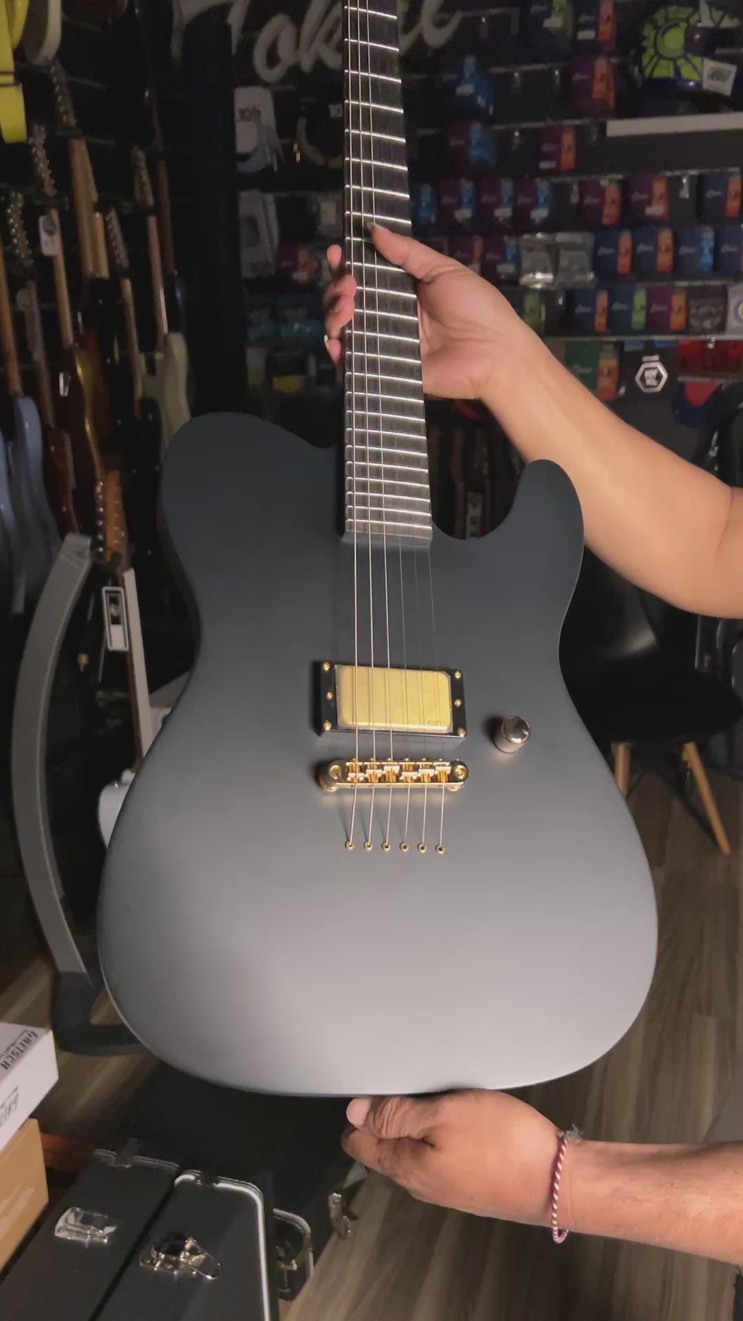ESP LTD Alan Ashby AA-1 Solidbody in Black Satin W23121343