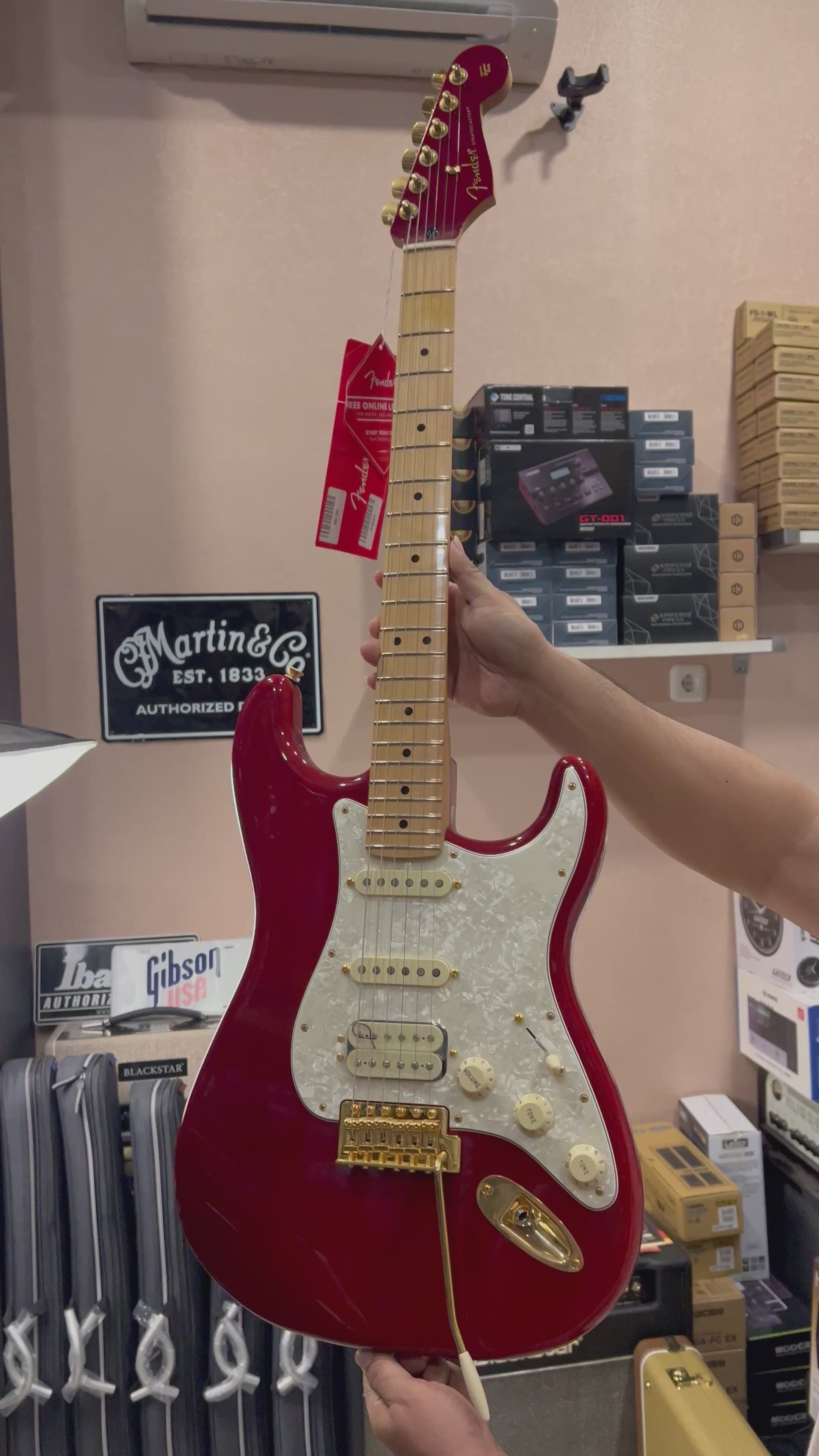 Fender Tash Sultana Stratocaster With Maple FB In Transparent