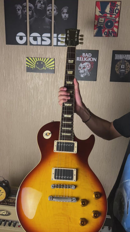 Tokai Love Rock LS-150F-3A TB Premium Series Japan with Solid Flamed Maple Top in Tea Burst 2246261