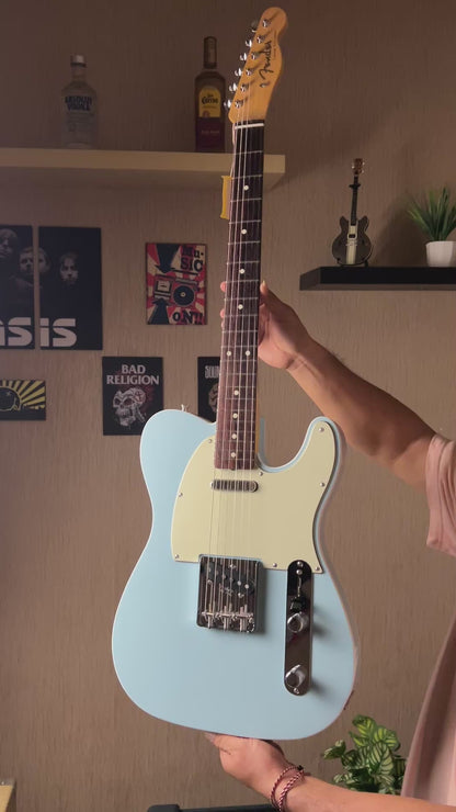 Fender FSR Collection Traditional 60s Telecaster Custom with RW FB in Daphne Blue JD24023716