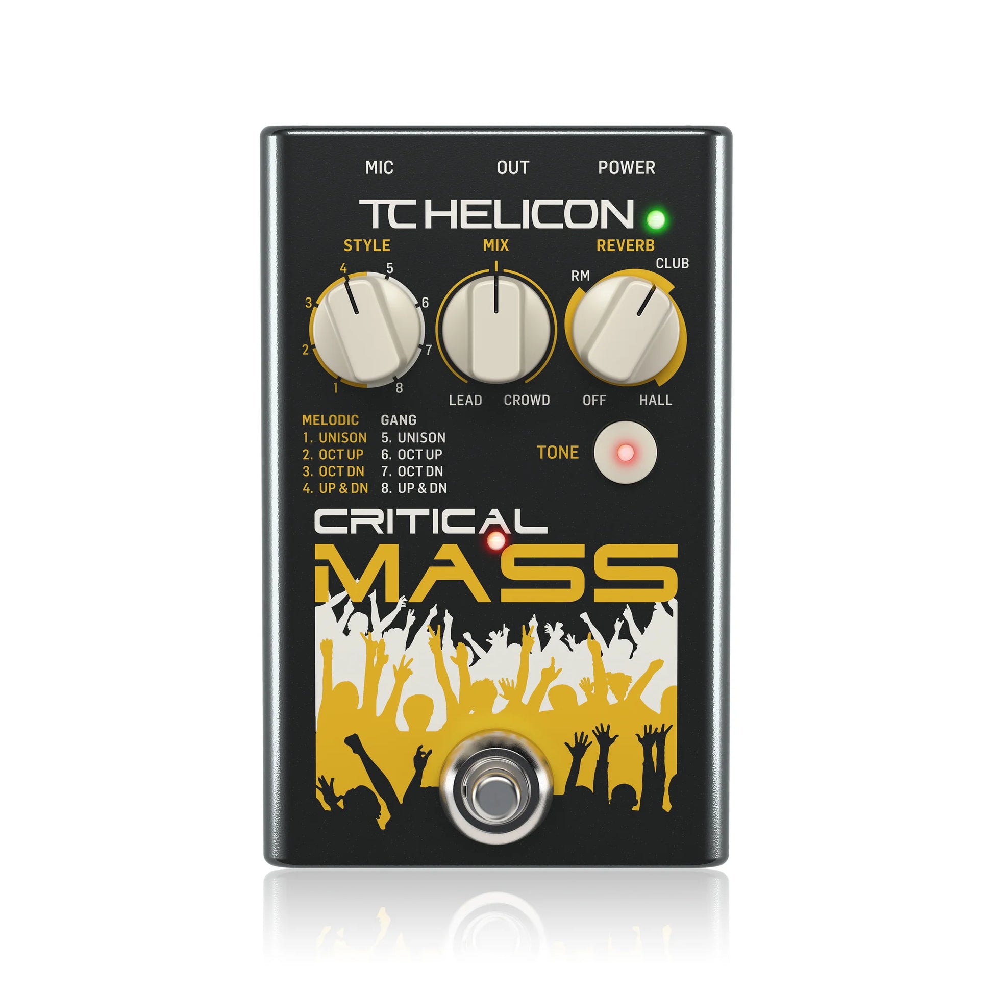 vocal harmoniser pedal TC-Helicon Critical Mass Vocal Harmony Effects Pedal – nafiriguitar.com