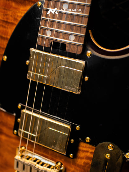 Soloking MT-1 FM 24 Deluxe HH MOD Fishman Fluence Gold in Shaded Edgeburst Nafiri Special Run