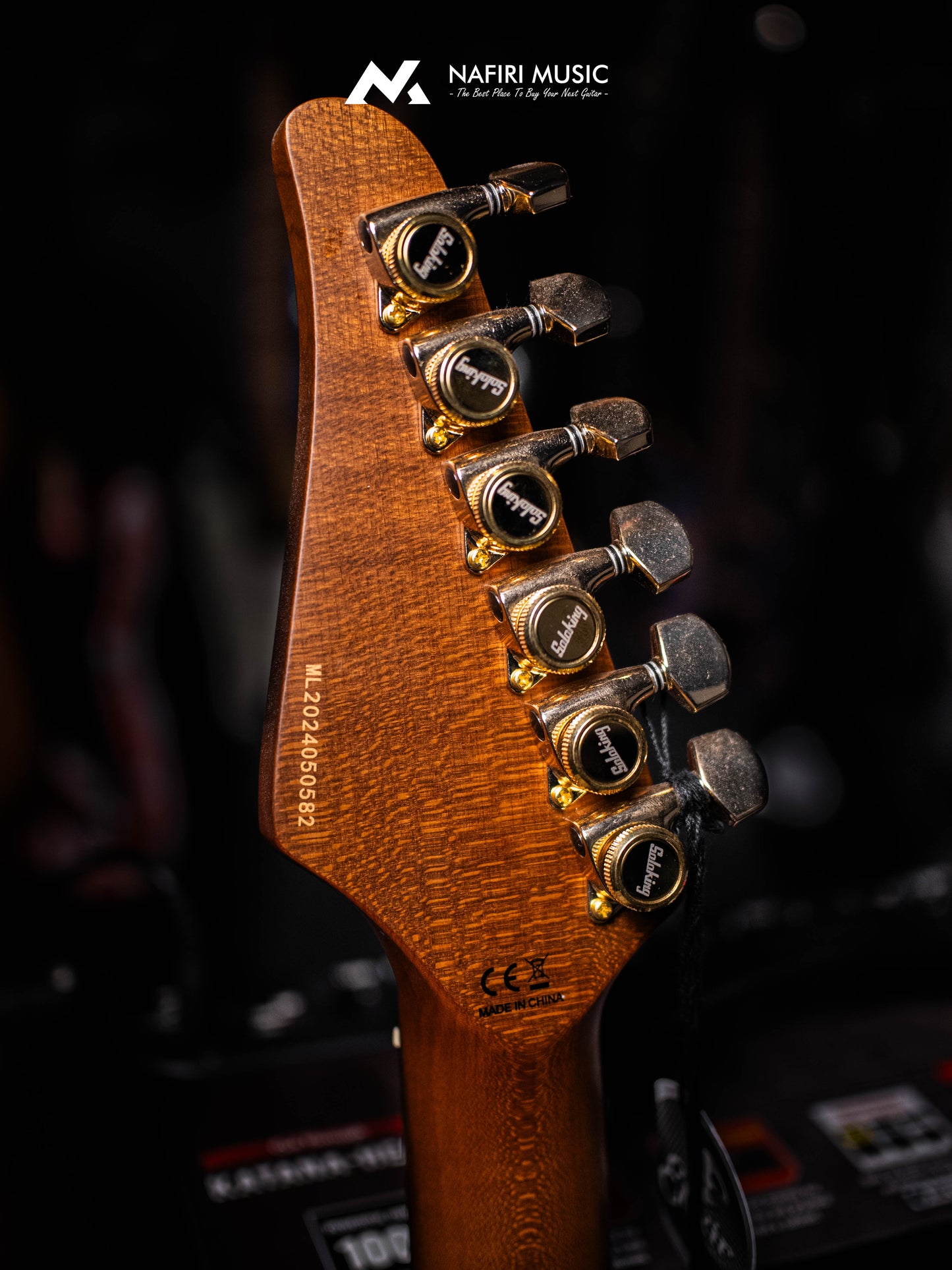 Soloking MT-1 FM 24 Deluxe HH MOD Fishman Fluence Gold in Shaded Edgeburst Nafiri Special Run