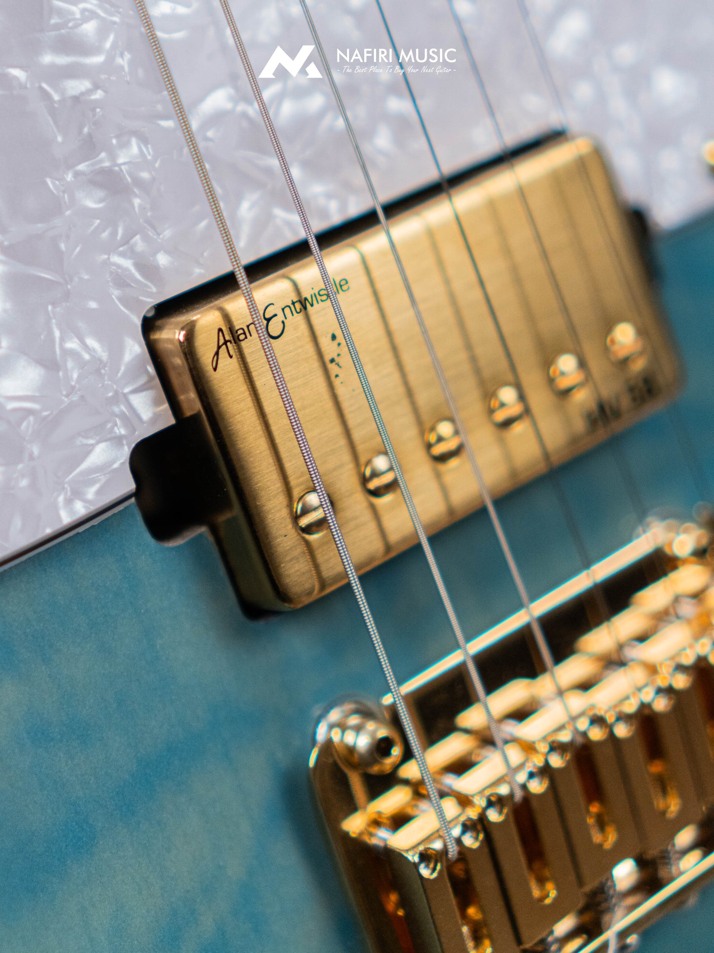 Soloking MT-1 Custom 24 FMN Elite with Flame Neck in Larimar Nafiri Special Run