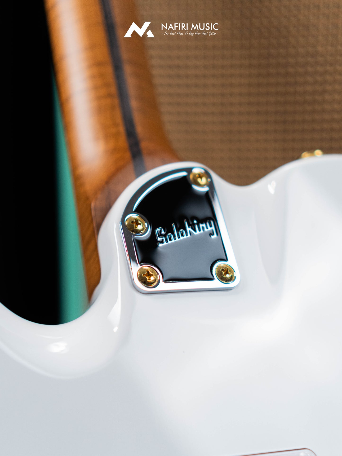 Soloking MT-1 Custom 24 FMN Elite with Flame Neck in Larimar Nafiri Special Run