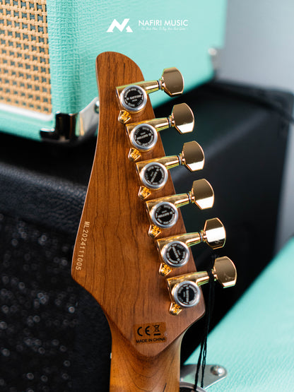 Soloking MT-1 Custom 24 FMN Elite with Flame Neck in Larimar Nafiri Special Run