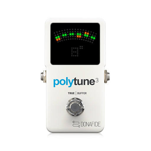 TC Electronic PolyTune 3 Polyphonic LED Guitar Tuner Pedal with Buffer