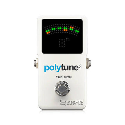 TC Electronic PolyTune 3 Polyphonic LED Guitar Tuner Pedal with Buffer