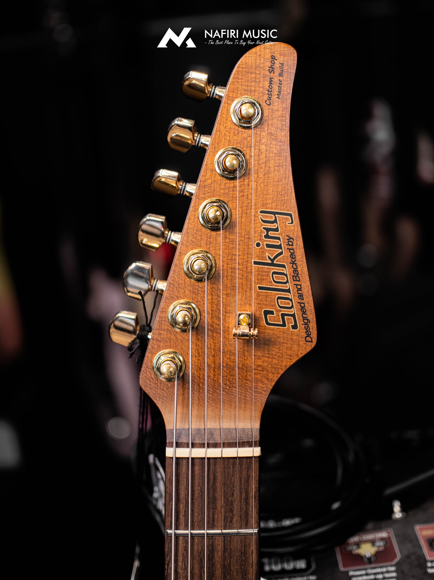 Soloking MT-1 FM 24 Deluxe HH MOD Fishman Fluence Gold in Shaded Edgeburst Nafiri Special Run