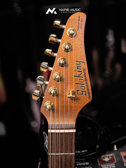 Soloking MT-1 FM 24 Deluxe HH MOD Fishman Fluence Gold in Shaded Edgeburst Nafiri Special Run