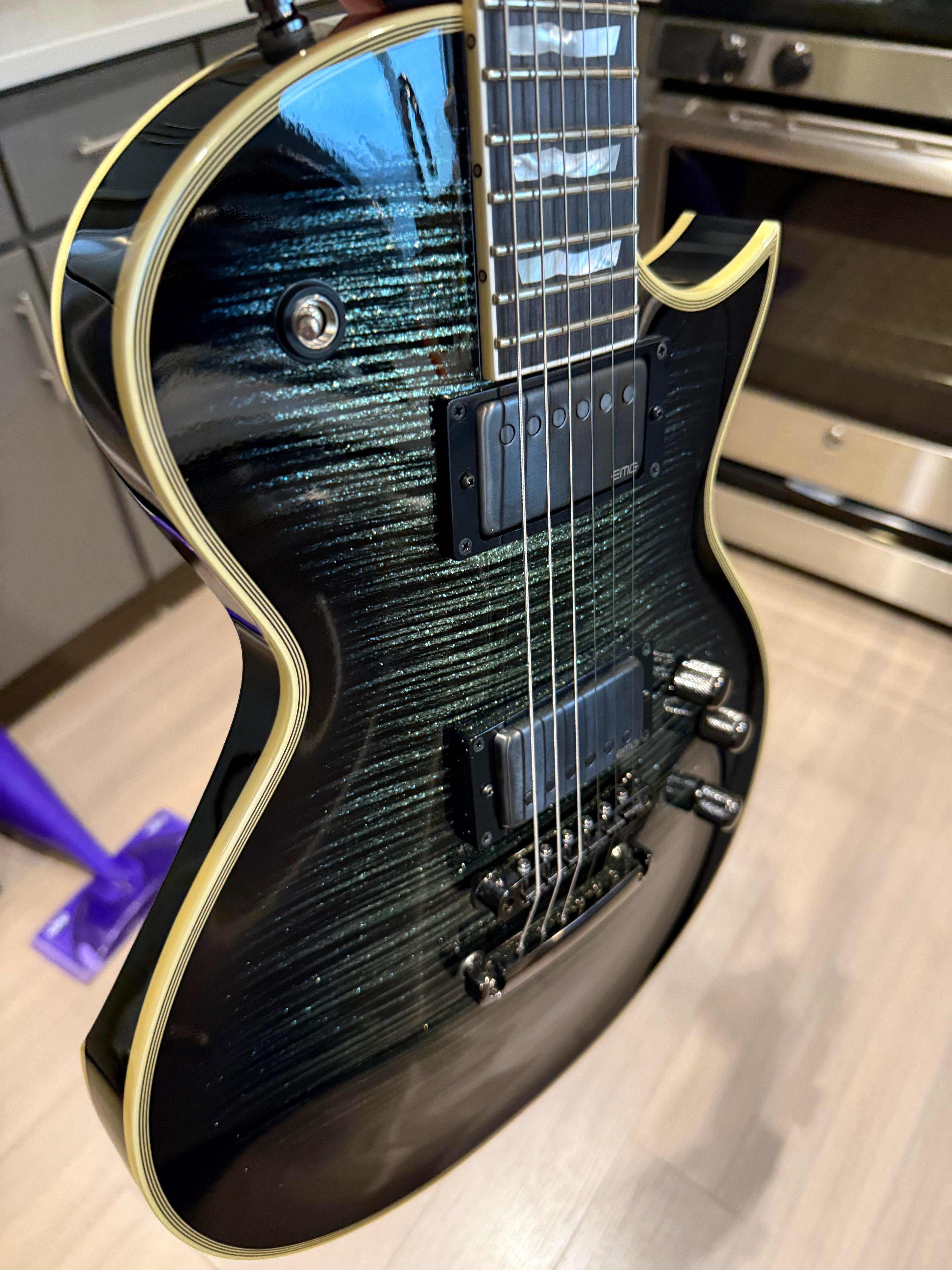 ESP Original Eclipse CTM DB in Glitter Storm Black – nafiriguitar.com