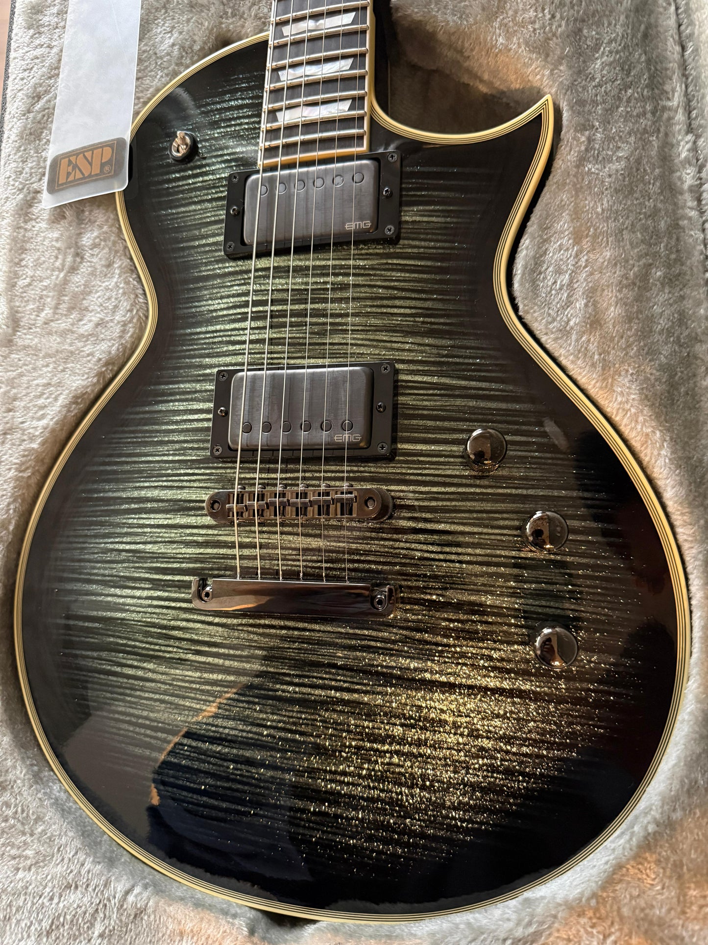 ESP Original Eclipse CTM DB in Glitter Storm Black