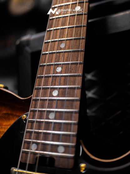 Soloking MT-1 FM 24 Deluxe HH MOD Fishman Fluence Gold in Shaded Edgeburst Nafiri Special Run