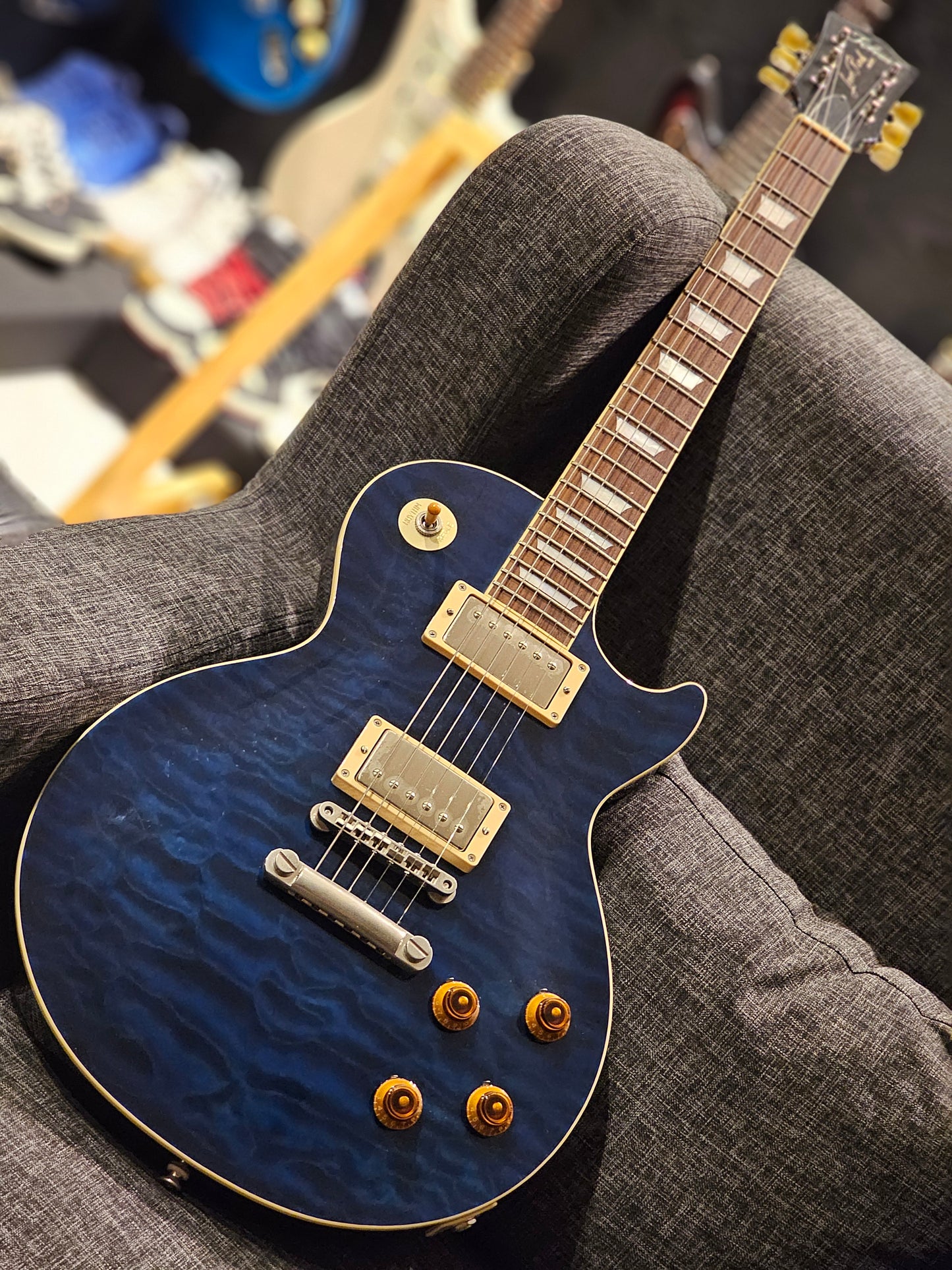 Tokai Love Rock Japan LS-135Q IB Vintage Series in Indigo Blue 1840120