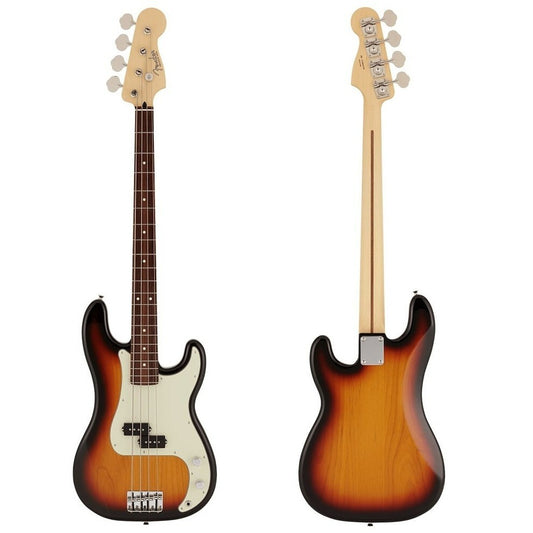 Fender Japan Hybrid II Precision Bass Guitar with Rosewood FB in 3-Tone Sunburst
