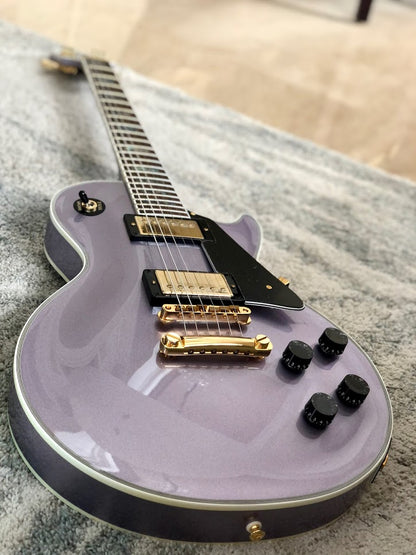Tokai Love Rock Custom Shop LC-136S AB in Lavender Sparkle with Abalone Inlay