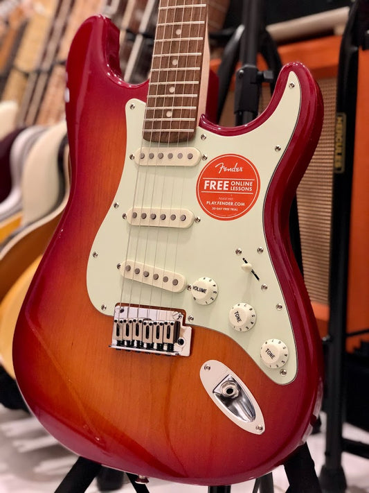 Squier Standard Stratocaster in Cherry Sunburst with Laurel FB
