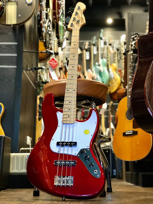 Tokai AJB-58 MR/M Jazz Sound สี Metallic Red Jazz Bass พร้อมไม้เมเปิล FB