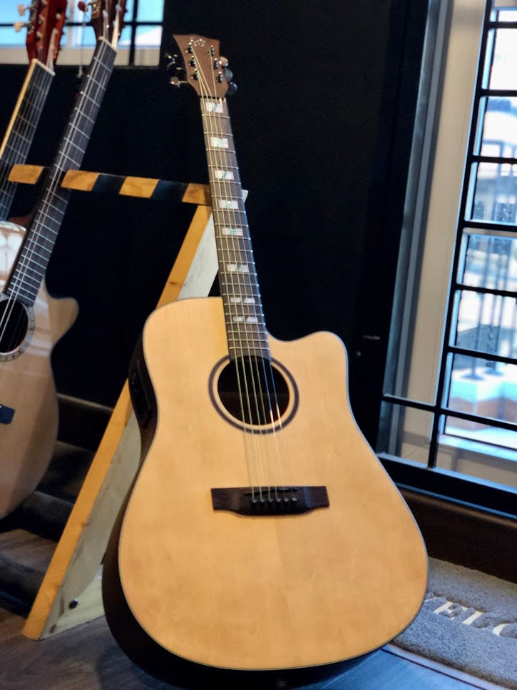 Chard WD68C Acoustic Electric in Natural Satin with Fishman Presys