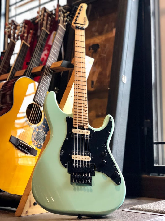 Schecter Sun Valley Super Shredder with Floyd Rose - Seafoam Green