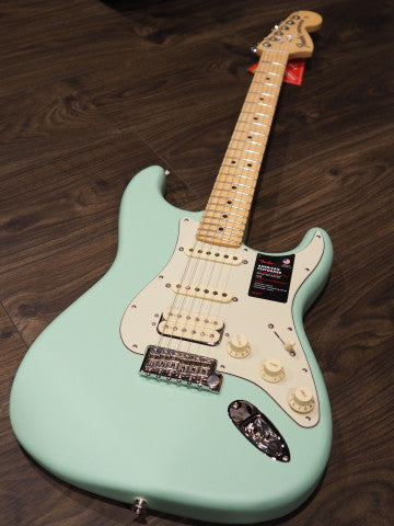 Fender American Performer Stratocaster HSS Maple FB in Satin Surf Green