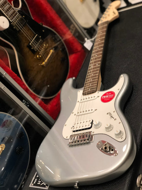 Squier Affinity Stratocaster HSS in Slick Silver with laurel FB