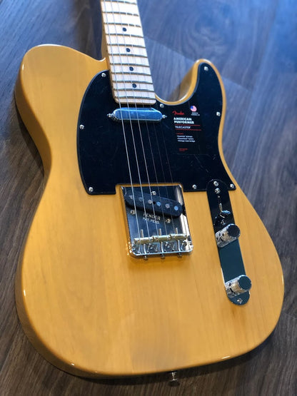 Fender Limited Edition American Performer Telecaster Maple FB in Butterscotch Blonde