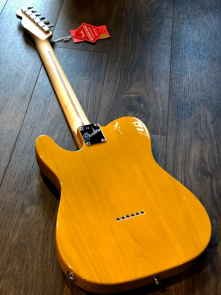 Fender Limited Edition นักแสดงชาวอเมริกัน Telecaster Maple FB สี Butterscotch Blonde