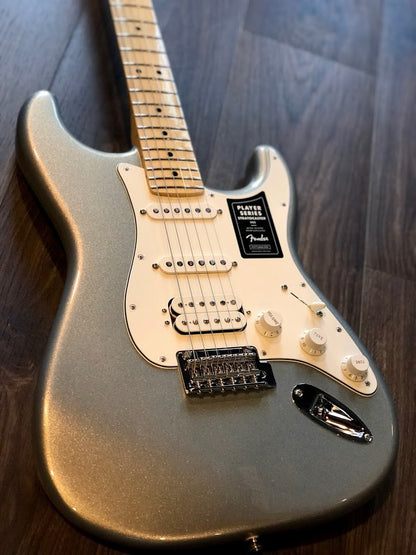 Fender Player Series Stratocaster HSS คอเมเปิล สีเงิน