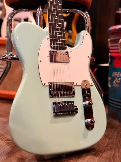 Gilmour Guitar Classic T HH Custom Shop in Surf Green with Rosewood FB