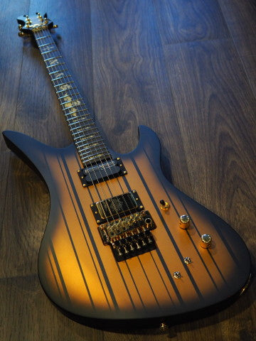 Schecter Synyster Gates Custom S in Satin Gold Burst with Sustainiac