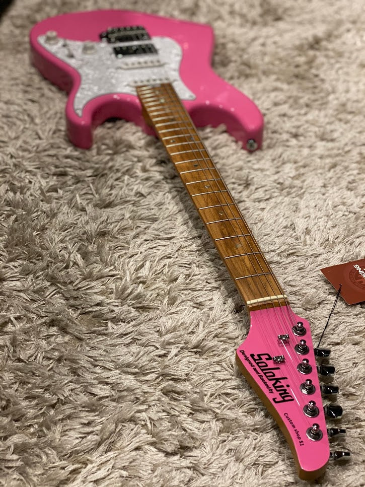 Soloking MS-1 Classic in Shelby Pink with Roasted Maple Neck