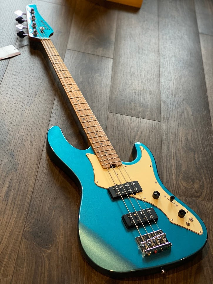 Soloking MJ-1 Classic Bass in Lake Placid Blue with Roasted Maple Neck