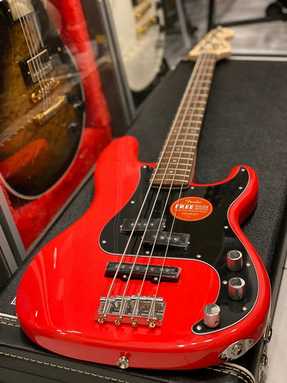 Squier Affinity Precision Bass PJ - Race Car Red with Laurel FB
