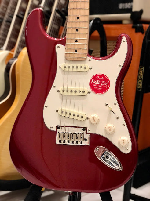 Squier Standard Stratocaster in Candy Apple Red