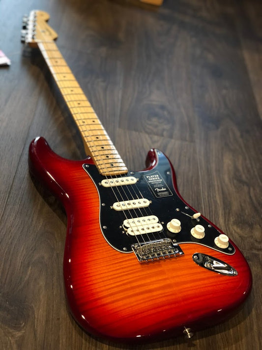 Fender Player Series Stratocaster HSS Plus Top MN - Aged Cherry Burst