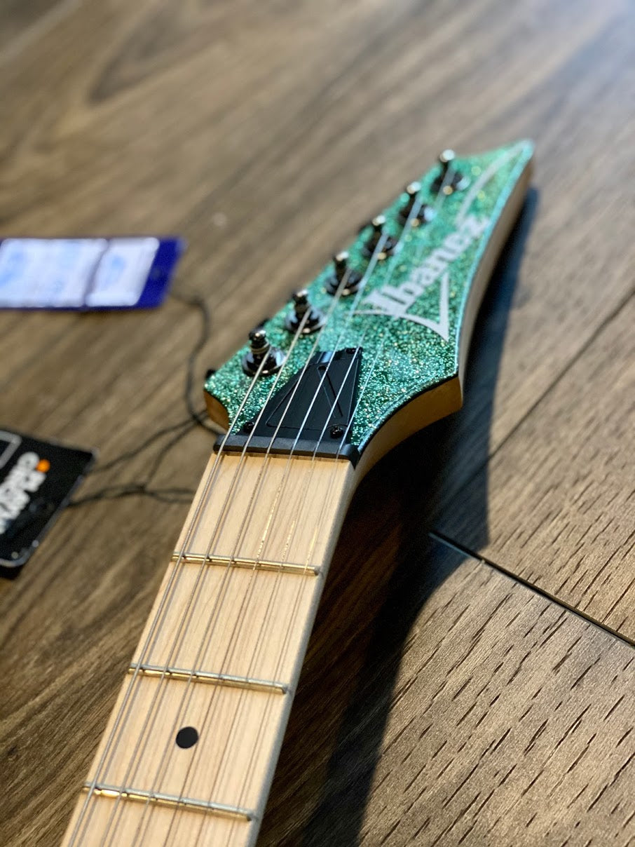 Ibanez RG421MSP-TSP Electric Guitar In Turquoise Sparkle