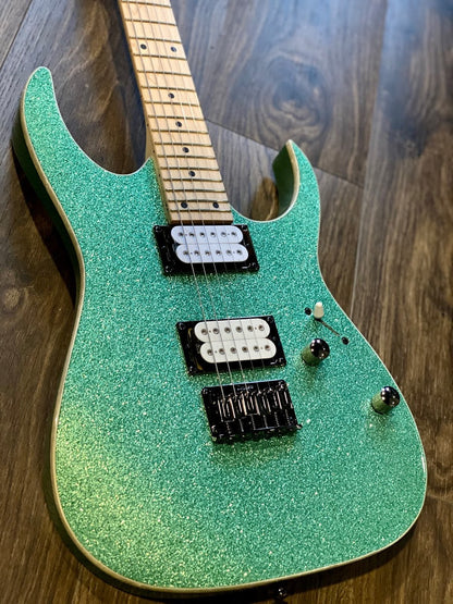 Ibanez RG421MSP-TSP Electric Guitar In Turquoise Sparkle