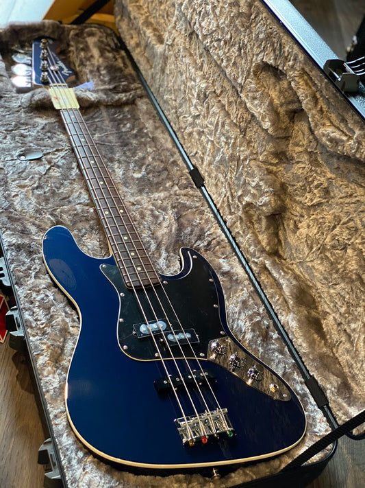 Fender Japan Aerodyne II Jazz Bass in Gun Metal Blue