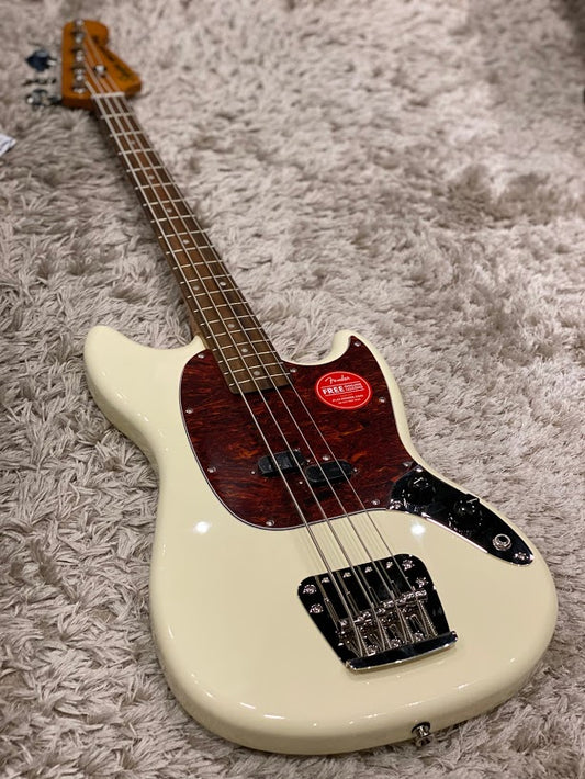 Squier Classic Vibe `60s Mustang Bass - สีขาวโอลิมปิค 