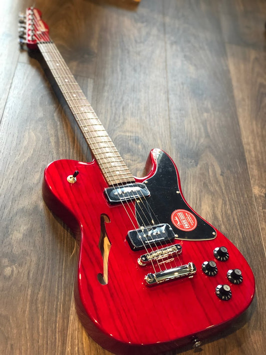 Fender Jim Adkins JA-90 Telecaster Thinline - Crimson Red Transparent