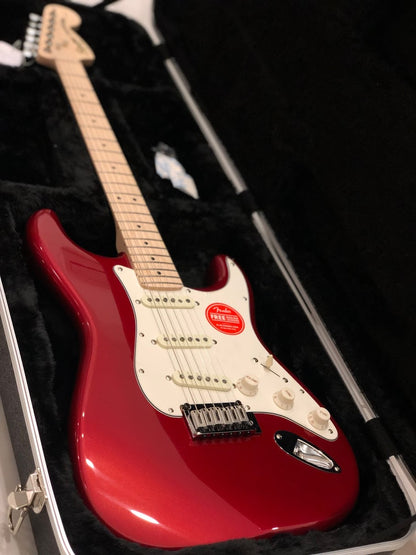 Squier Standard Stratocaster in Candy Apple Red