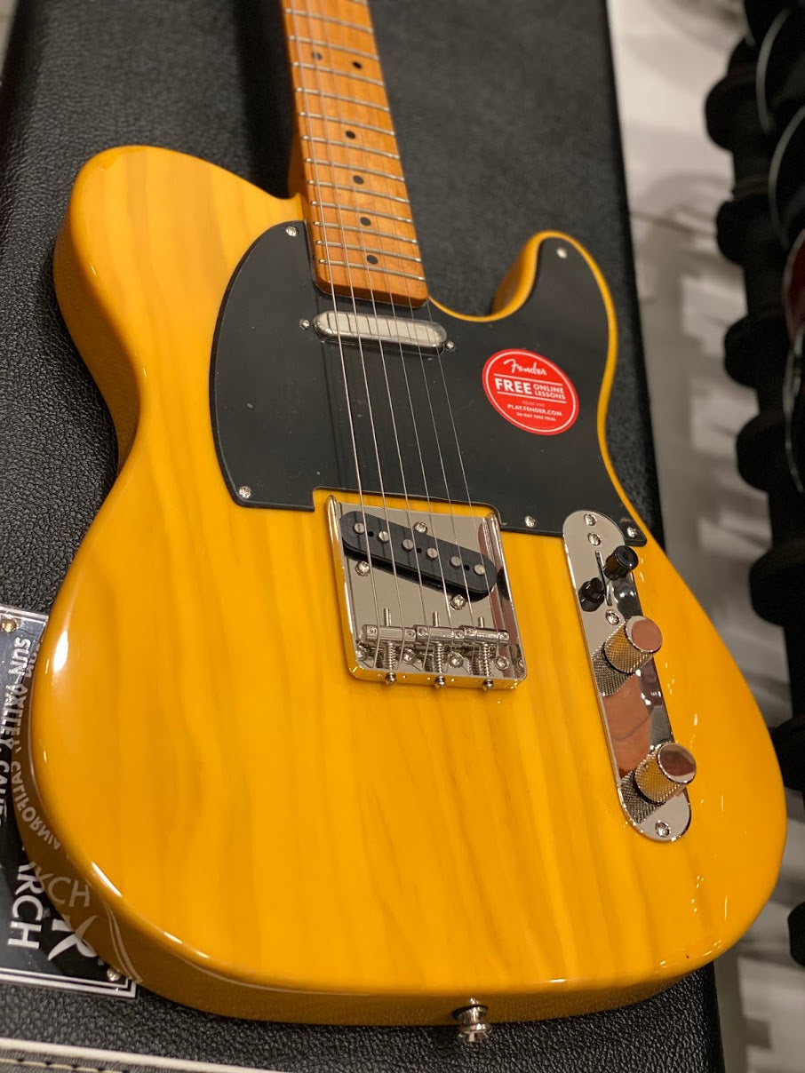 Squier Classic Vibe 50s Telecaster พร้อม Maple FB สี Butterscotch Blonde 