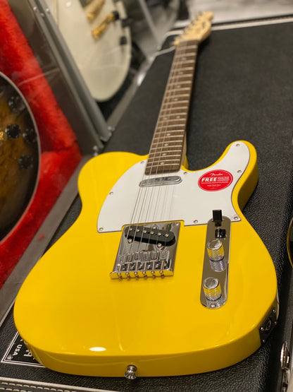 Squier affinity Telecaster in Graffiti Yellow with Laurel FB
