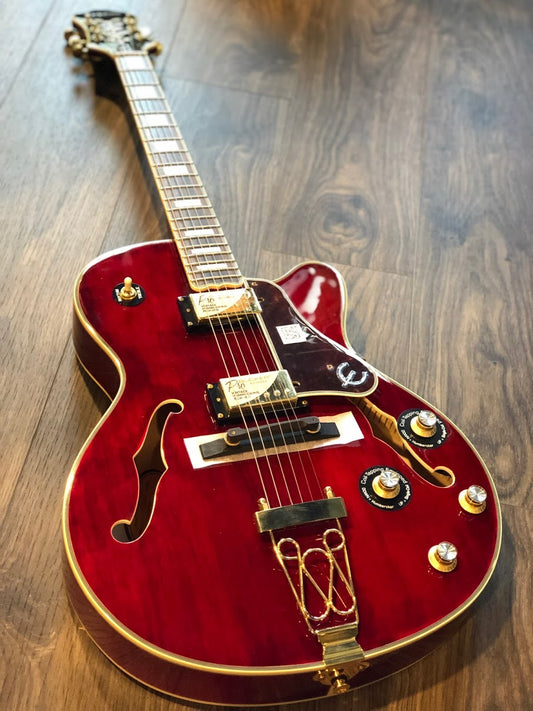 Epiphone Joe Pass Emperor-II PRO - ไวน์แดง