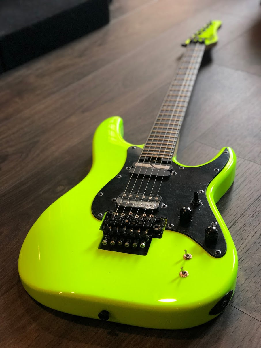 Schecter Sun Valley Super Shredder with Floyd Rose and Sustainiac in Birch Green